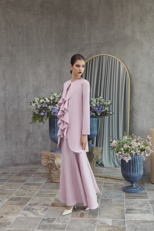 BANAN JO's Peony Ruffle Crepe Gown